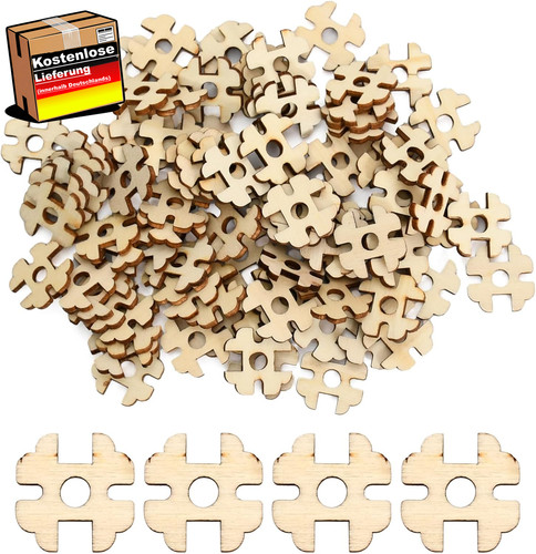 Holzknöpfe 100 stück - 100, für