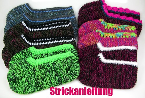 Strickanleitung puschen - strickanleitung, puschen-