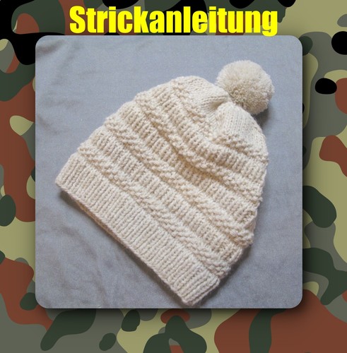 Strickanleitung warme mütze - strickanleitung,